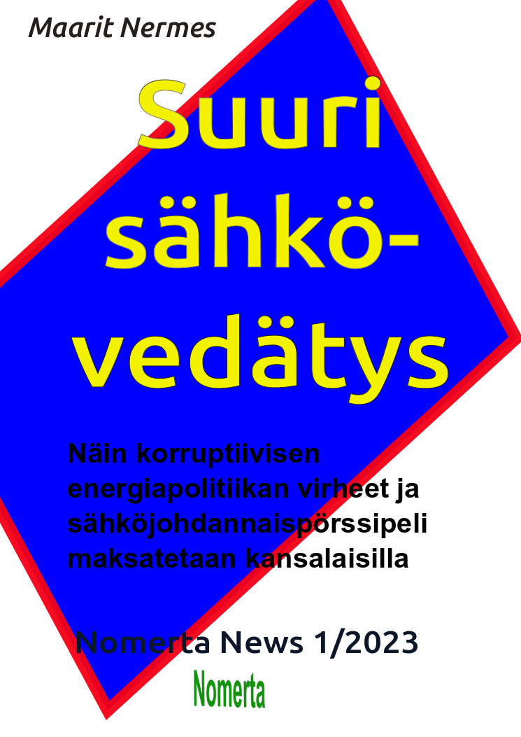 Nomerta News 1/2022: Suuri sähkövedätys -kansi